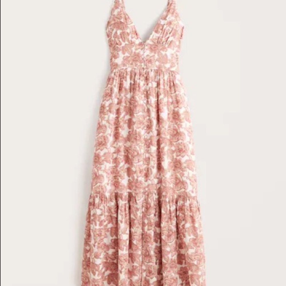 Abercrombie & Fitch Button Through Maxi Dress